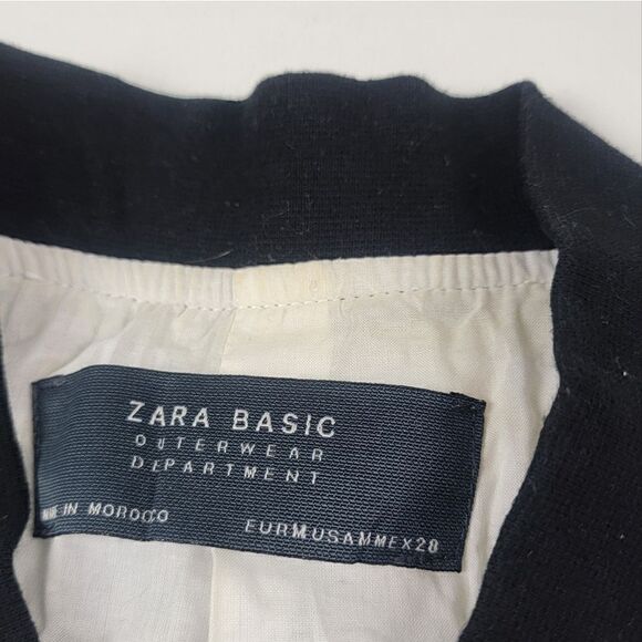 Zara Floral Bomber Jacket Full Zip Multicolor Womens sz Medium - Picture 7 of 13